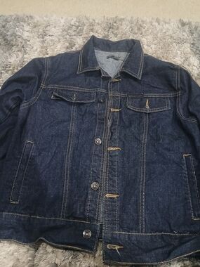 Classic DKNY Dark Blue Denim Jacket - Casual